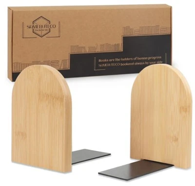 Bamboo Office Heavy Duty Ne{0}}Slip Držači za knjige