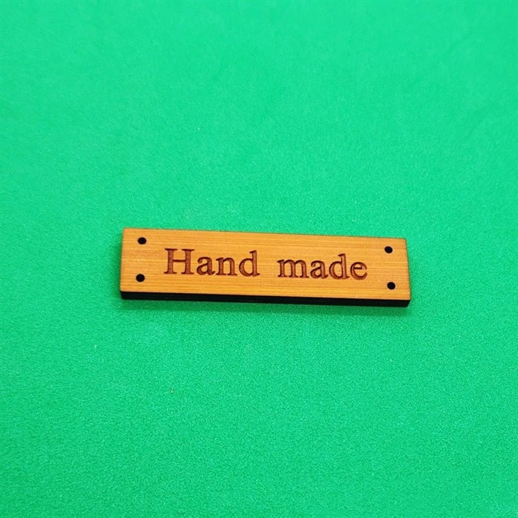 Wooden Hang Tag Clothing Label Bamboo Cloth Hangtag